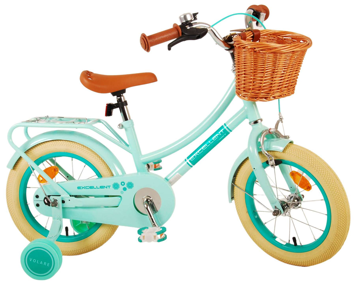 Volare Excellent Kinderfahrrad - Mädchen - 14 Zoll - Grün