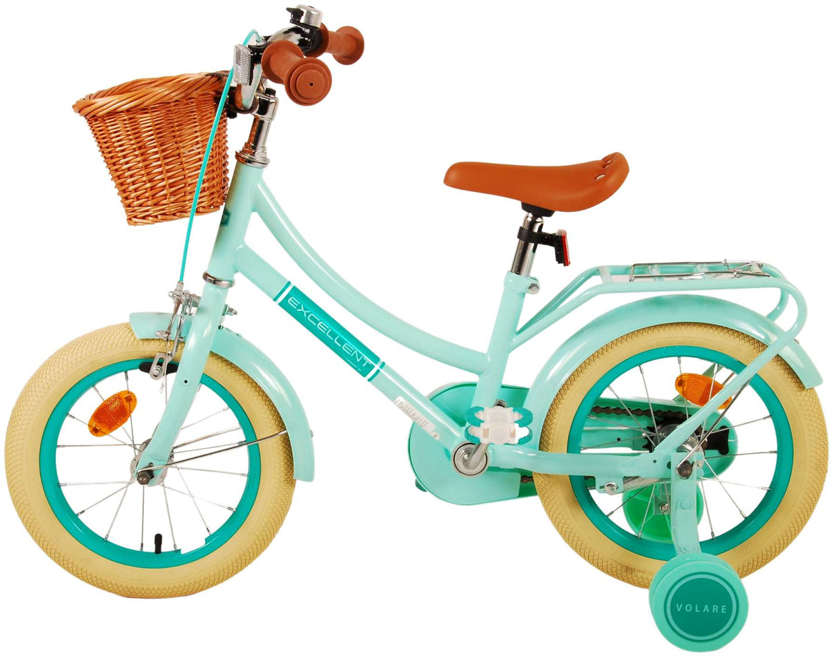 Volare Excellent Kinderfahrrad - Mädchen - 14 Zoll - Grün