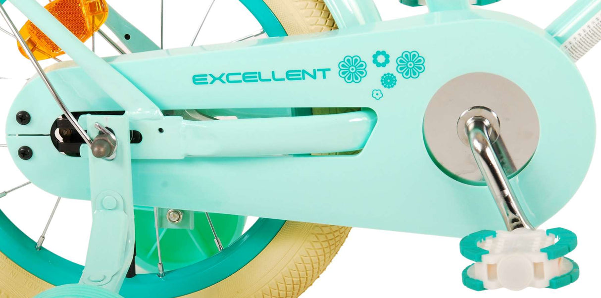 Volare Excellent Kinderfahrrad - Mädchen - 14 Zoll - Grün