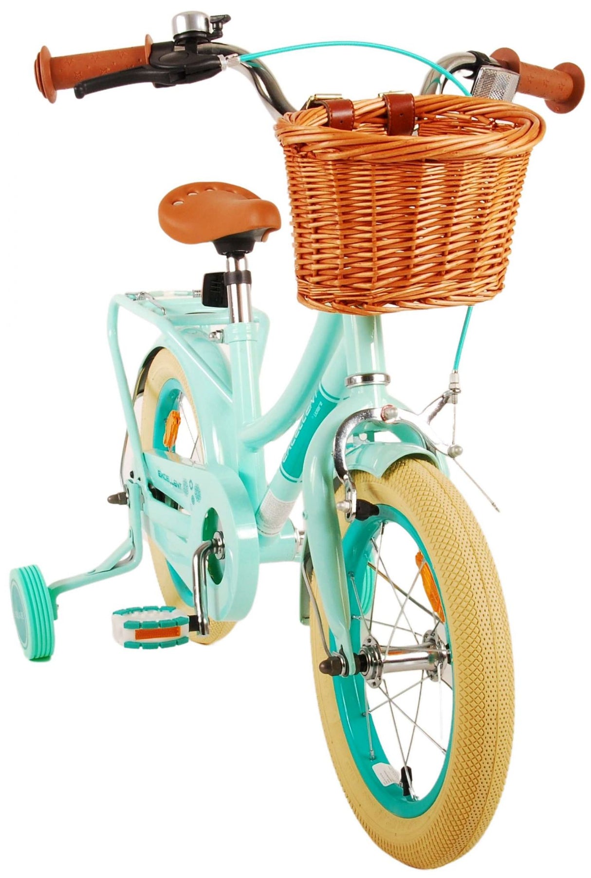 Volare Excellent Kinderfahrrad - Mädchen - 14 Zoll - Grün