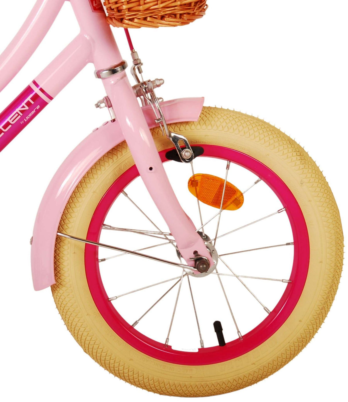 Volare Excellent Kinderfahrrad - Mädchen - 14 Zoll - Rosa