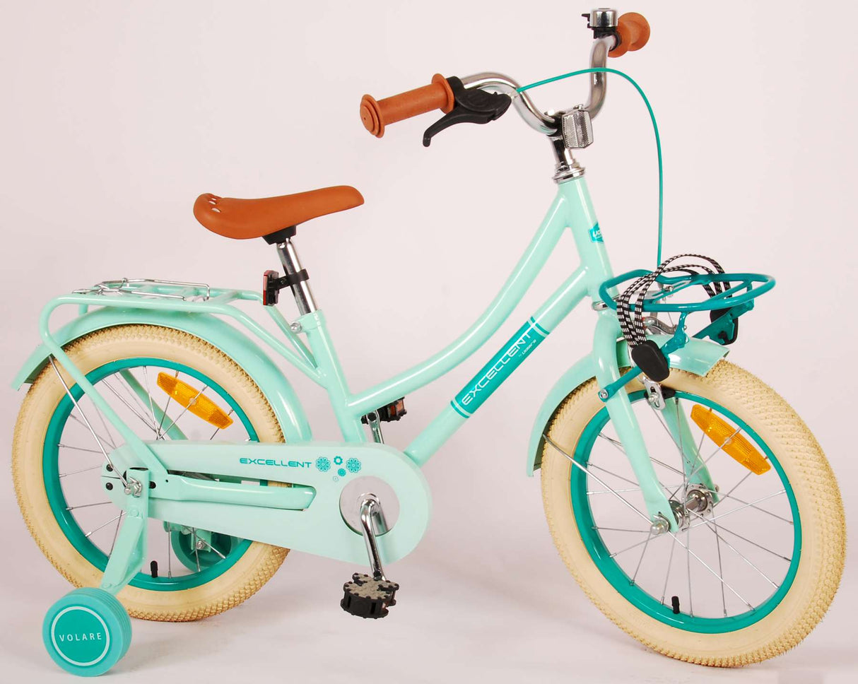 Volare Excellent Kinderfahrrad - Mädchen - 16 Zoll - Grün - 95% montiert