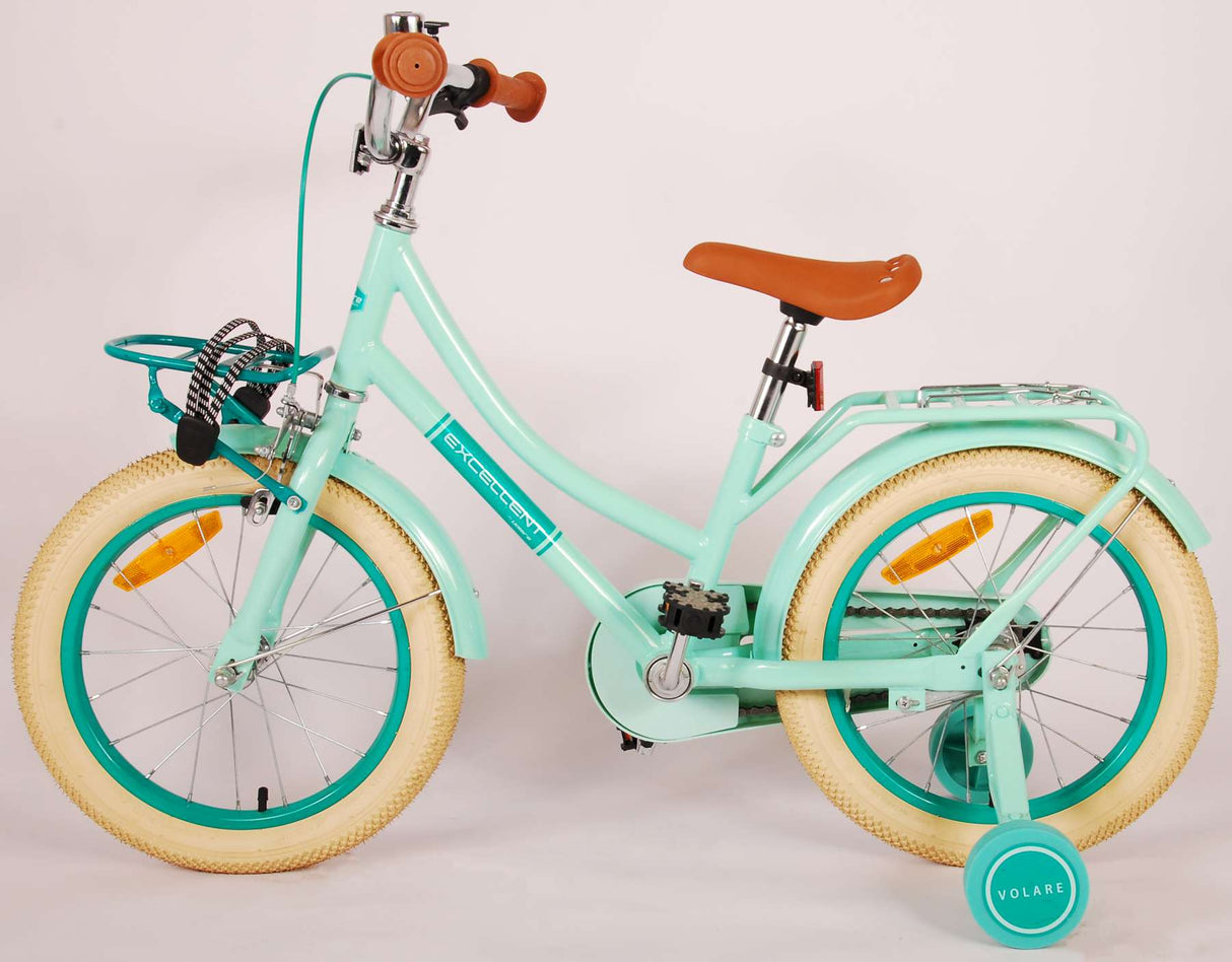 Volare Excellent Kinderfahrrad - Mädchen - 16 Zoll - Grün - 95% montiert
