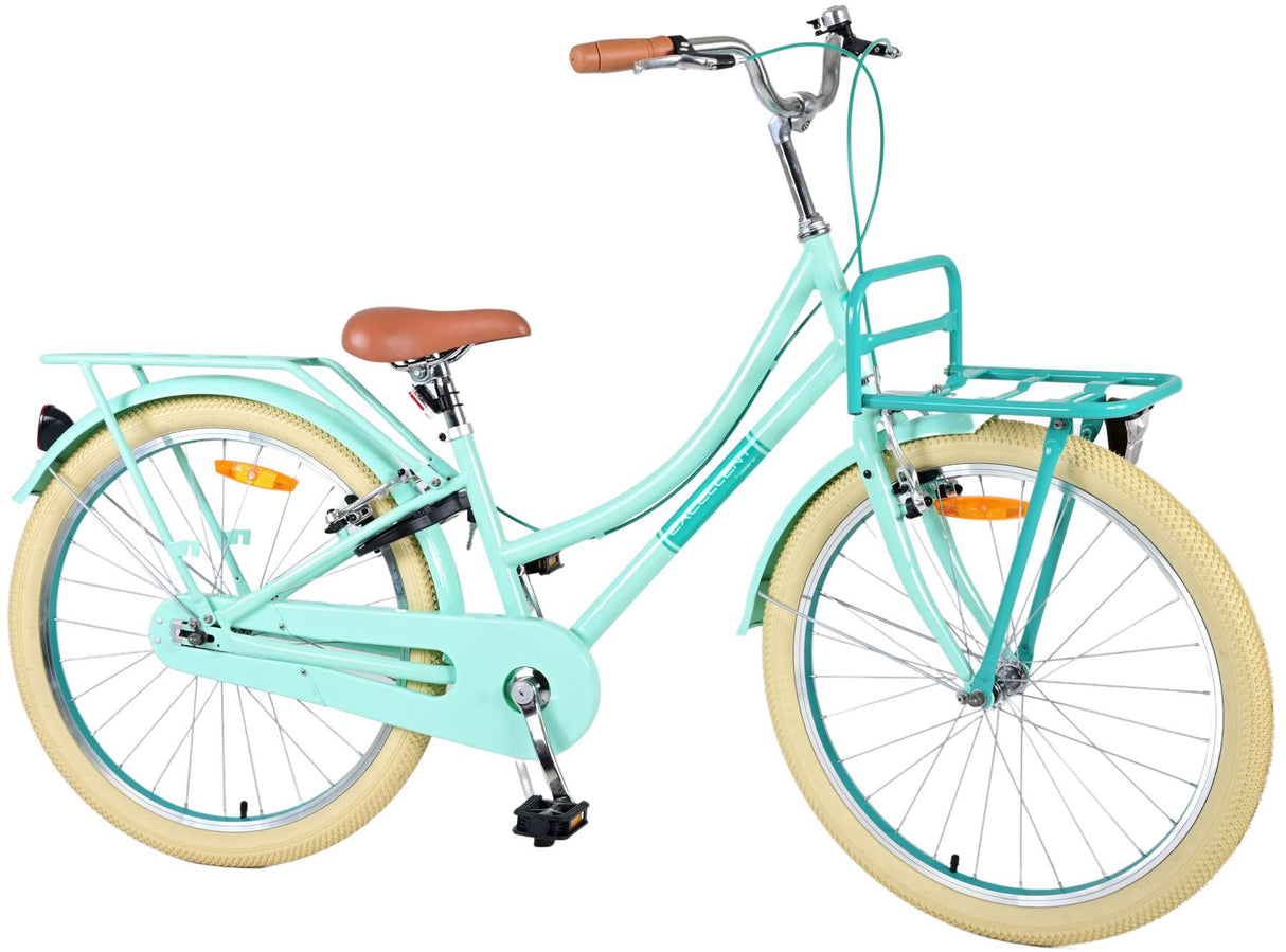 Volare Excellent Kinderfahrrad - Mädchen - 24 Zoll - Grün - Zwei Handbremsen