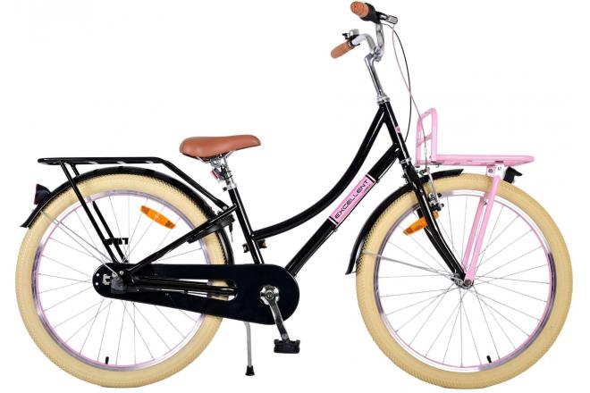 Volare Excellent Kinderfahrrad - Mädchen - 24 Zoll - Schwarz - 3 Gänge