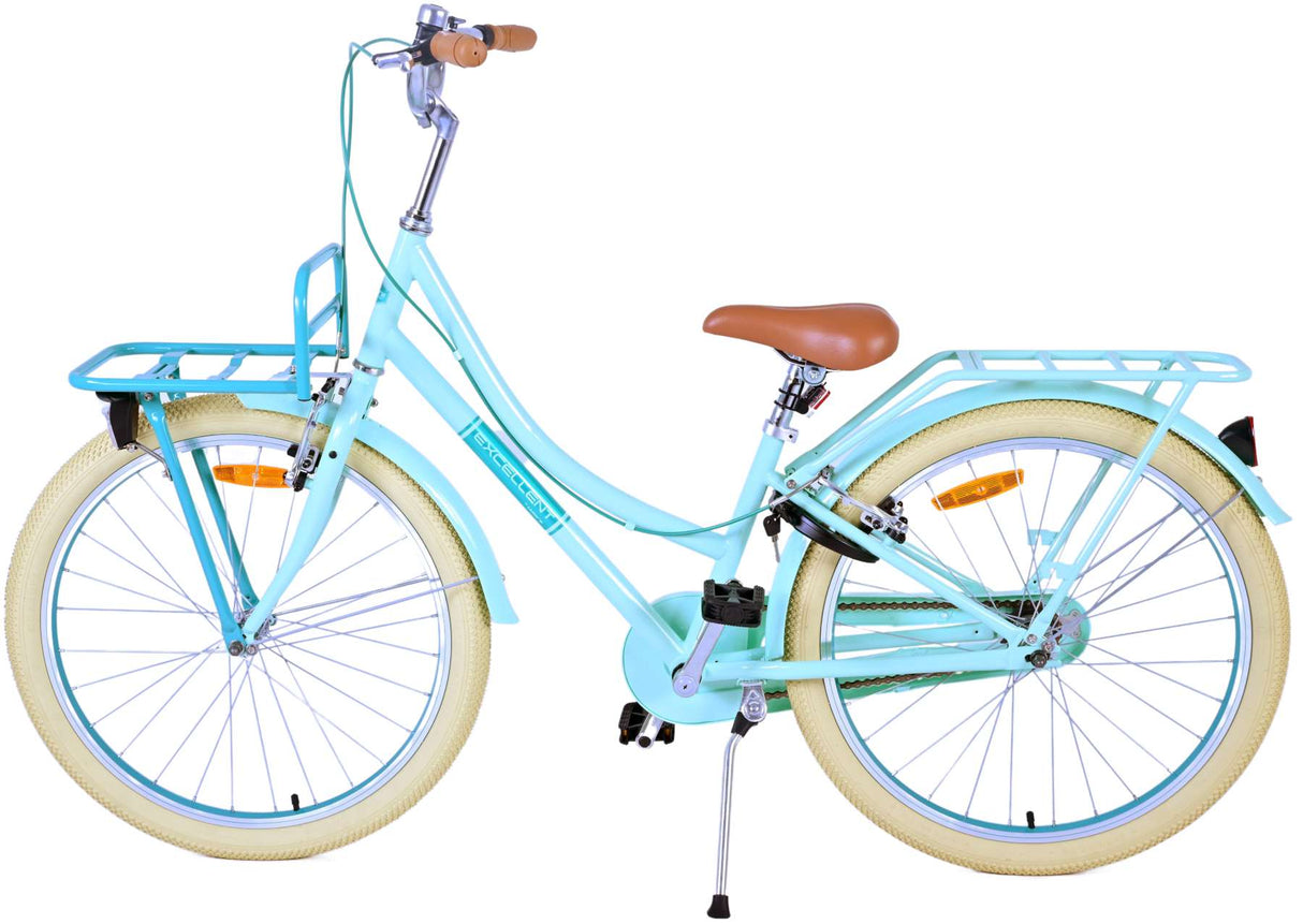 Volare Excellent Kinderfahrrad - Mädchen - 24 Zoll - Grün - Zwei Handbremsen