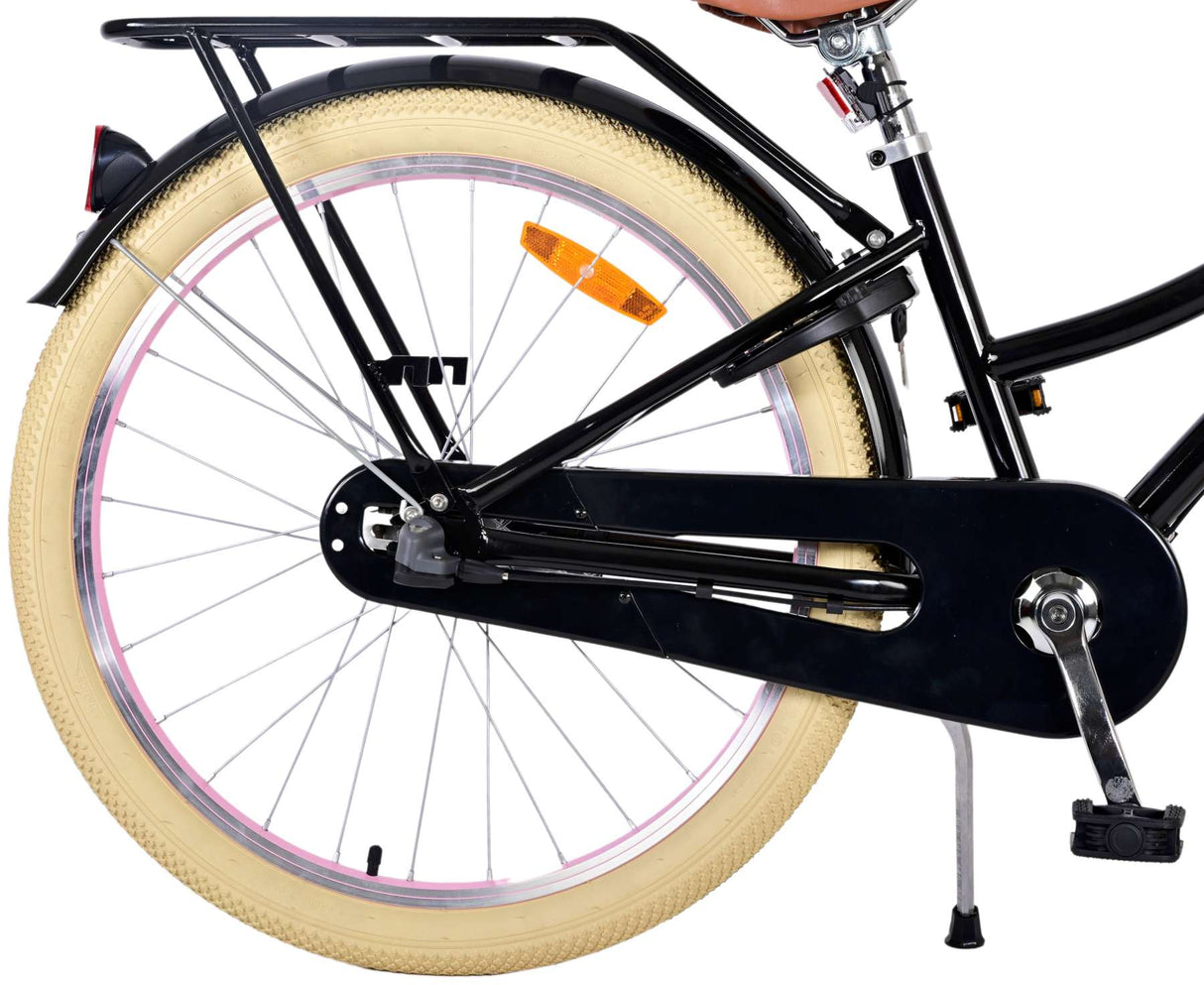 Volare Excellent Kinderfahrrad - Mädchen - 24 Zoll - Schwarz - 3 Gänge