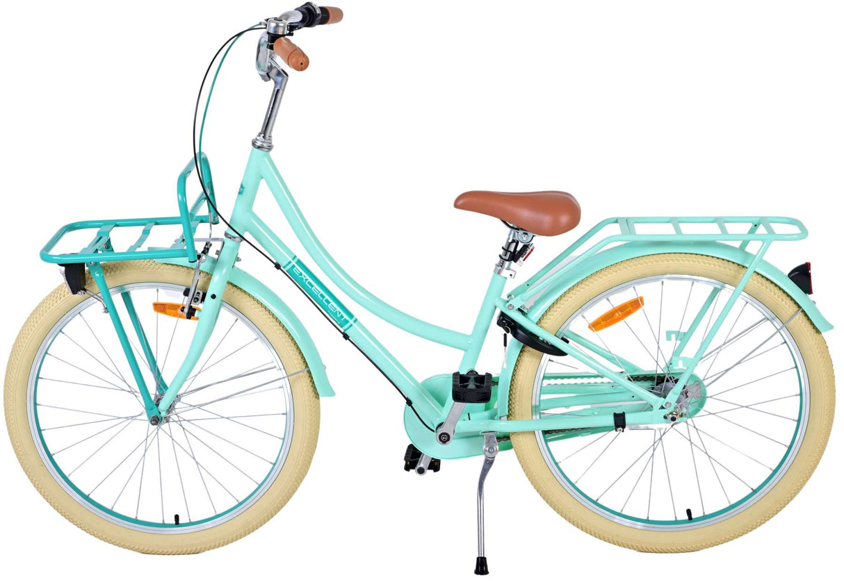 Volare Excellent Kinderfahrrad - Mädchen - 24 Zoll - Grün - 3 Gänge