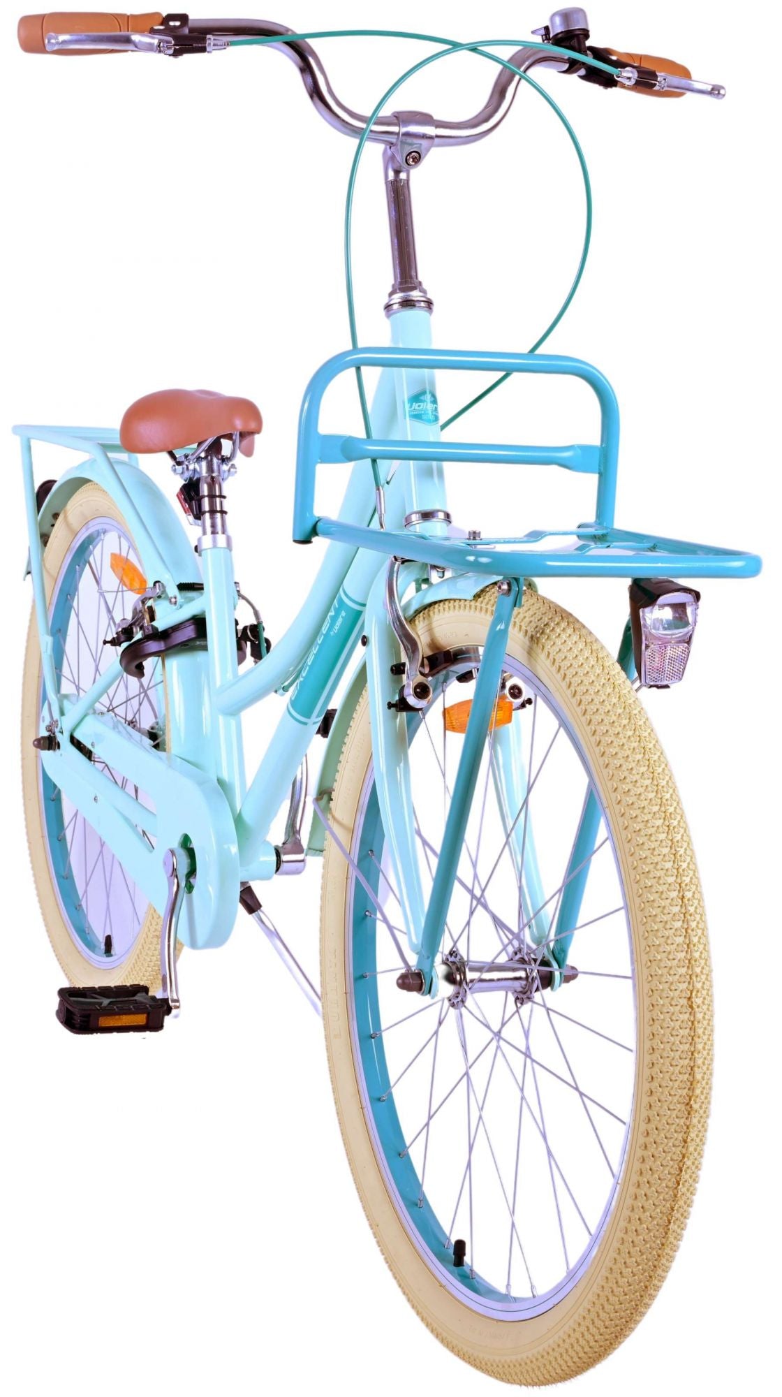 Volare Excellent Kinderfahrrad - Mädchen - 24 Zoll - Grün - Zwei Handbremsen