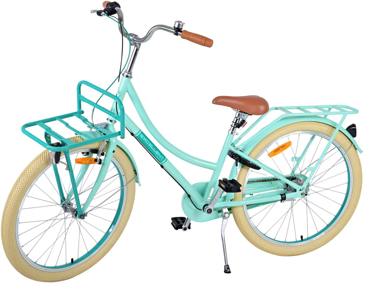 Volare Excellent Kinderfahrrad - Mädchen - 24 Zoll - Grün - 3 Gänge