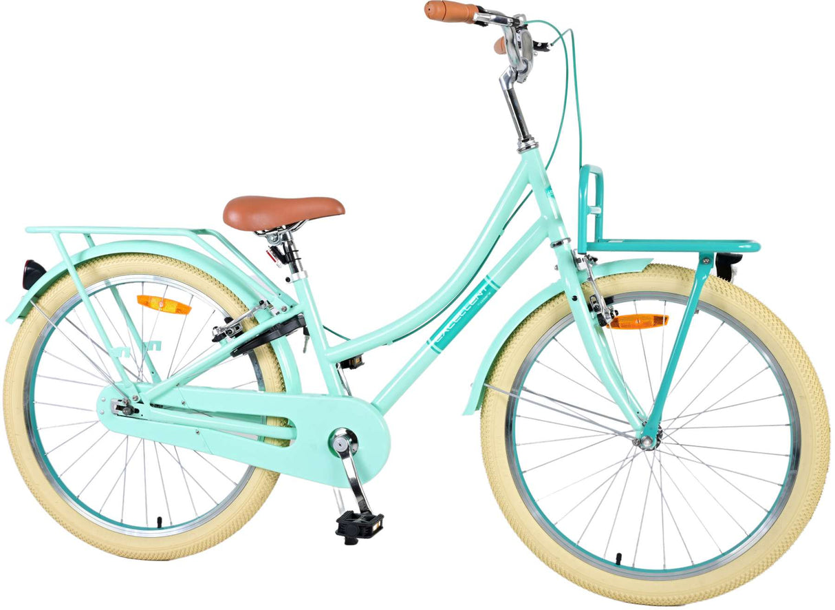 Volare Excellent Kinderfahrrad - Mädchen - 24 Zoll - Grün - Zwei Handbremsen