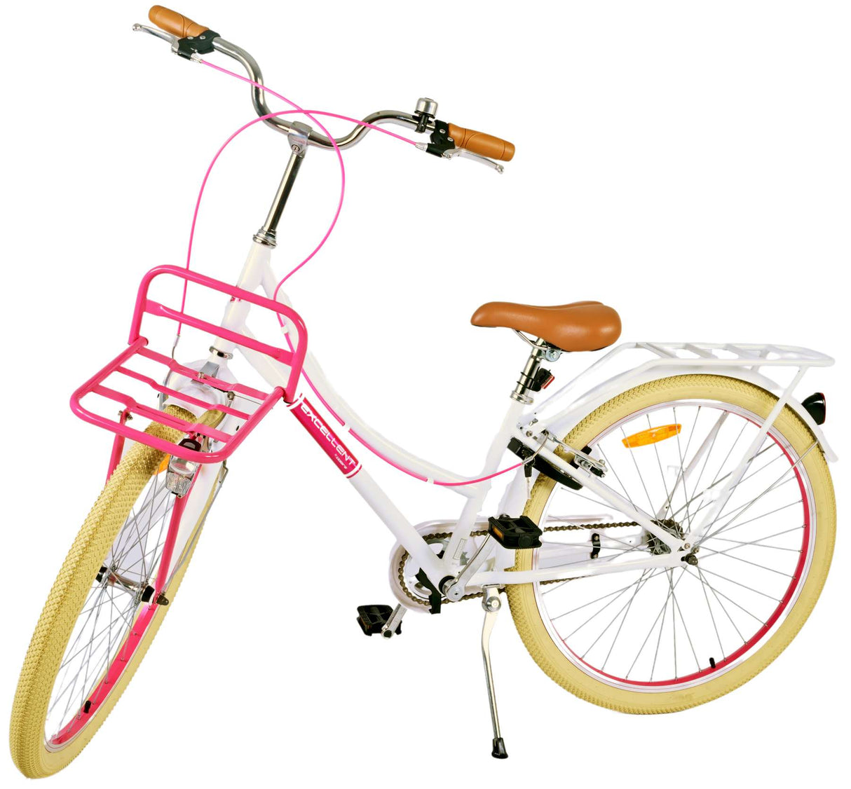 Volare Excellent Kinderfahrrad - Mädchen - 26 Zoll - Weiß - Zweihandbremsen