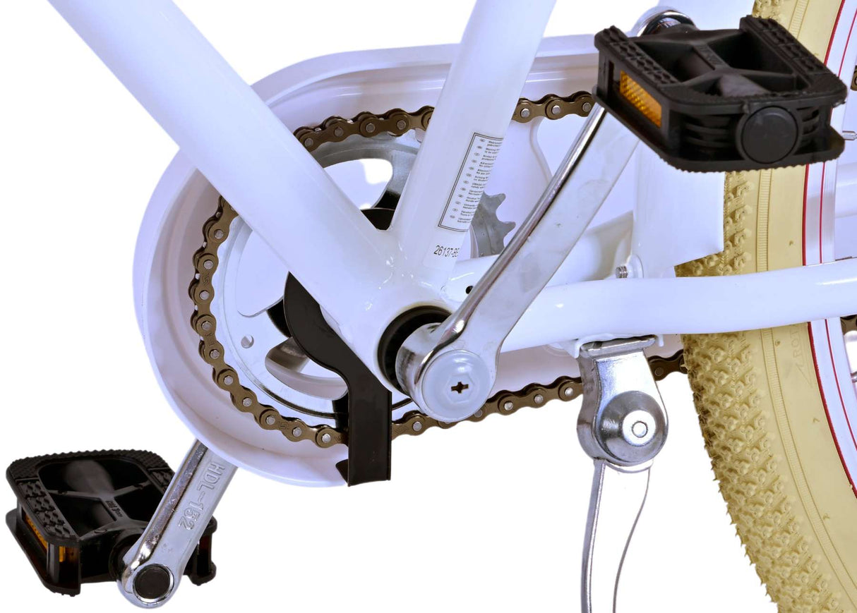 Volare Excellent Kinderfahrrad - Mädchen - 26 Zoll - Weiß - Zweihandbremsen