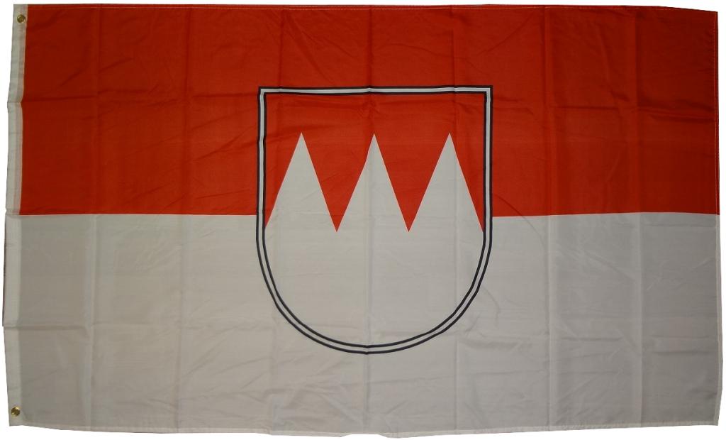 XXL Flagge Franken 250 x 150 cm Fahne mit 3 Ösen 100g/m² Stoffgewicht Hissflagge Hiss