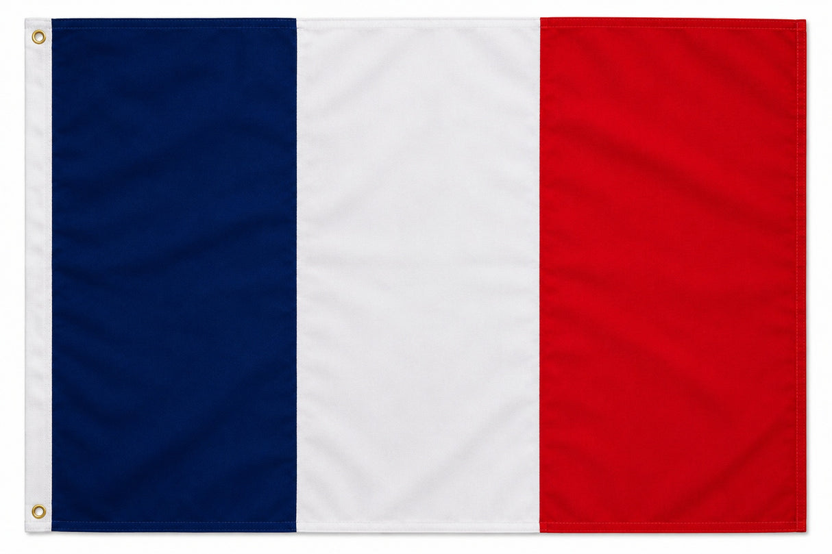 XXL Flagge Frankreich 250 x 150 cm Fahne mit 2 Ösen 100g/m² Stoffgewicht Hissflagge