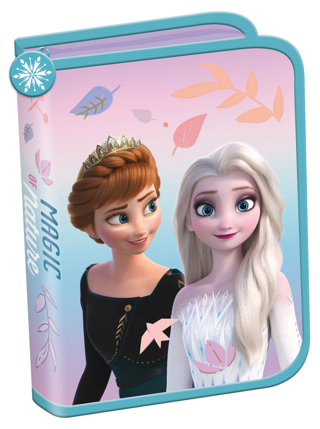 Federmäppchen Frozen – Vorderseite – Vorderseite des ersten Federmäppchens, Design und Farben gut erkennbar.