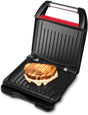 George Foreman Kontaktgrill geöffnet mit Sandwich darauf