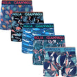 GIANVAGLIA 5er-Pack Boxershorts Profilansicht aller Farben