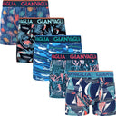 GIANVAGLIA 5er-Pack Boxershorts Profilansicht aller Farben