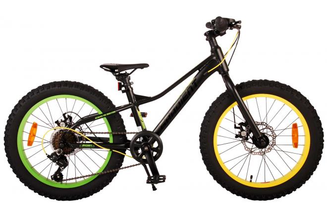 Volare Gradient Kinderfahrrad - Jungen - 20 Zoll - Schwarz Gelb Grün - 6-Gang - Prime Collection