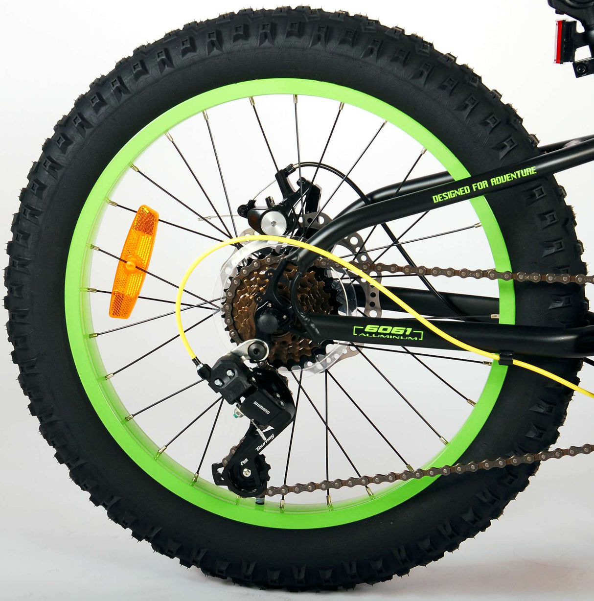 Volare Gradient Kinderfahrrad - Jungen - 20 Zoll - Schwarz Gelb Grün - 6-Gang - Prime Collection