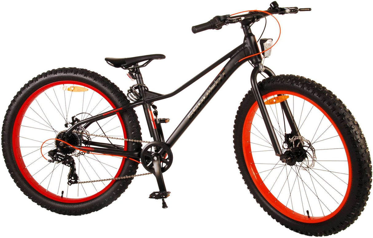 Volare Gradient Kinderfahrrad - Jungen - 26 Zoll - Schwarz Orange - 7-Gang - Prime Collection