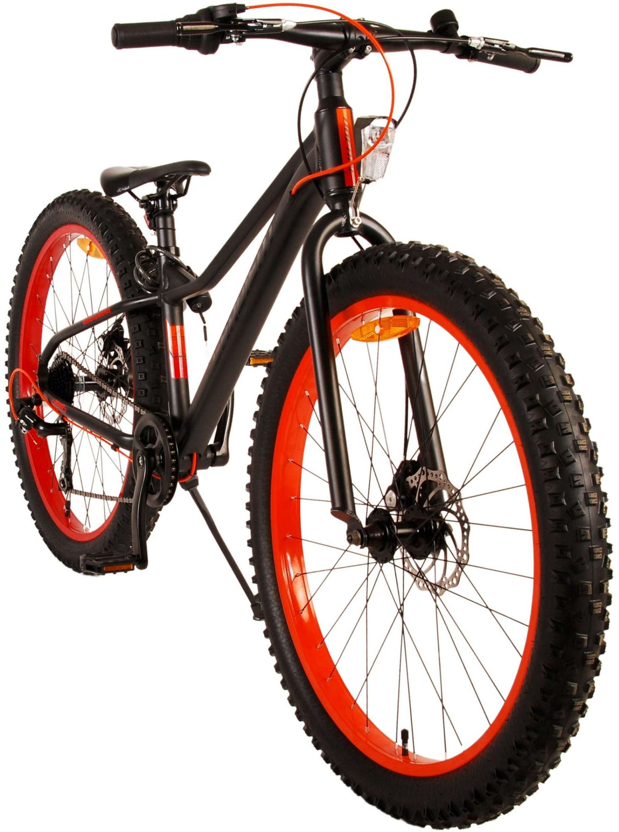 Volare Gradient Kinderfahrrad - Jungen - 26 Zoll - Schwarz Orange - 7-Gang - Prime Collection