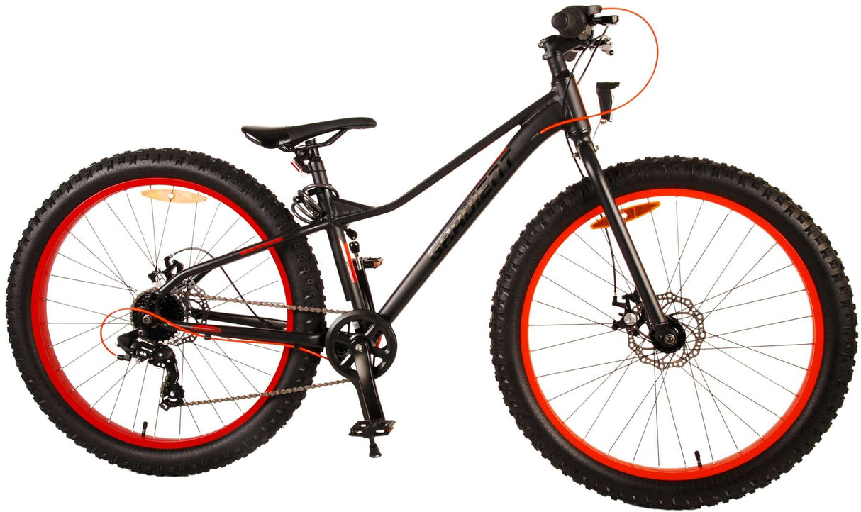 Volare Gradient Kinderfahrrad - Jungen - 26 Zoll - Schwarz Orange - 7-Gang - Prime Collection