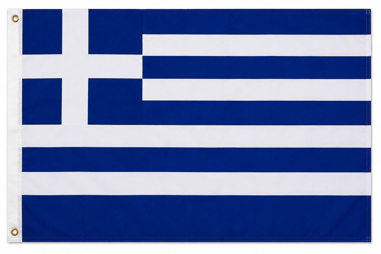 Flagge Griechenland 90 x 150 cm Fahne mit 2 Ösen 100g/m² Stoffgewicht Hissflagge Hiss
