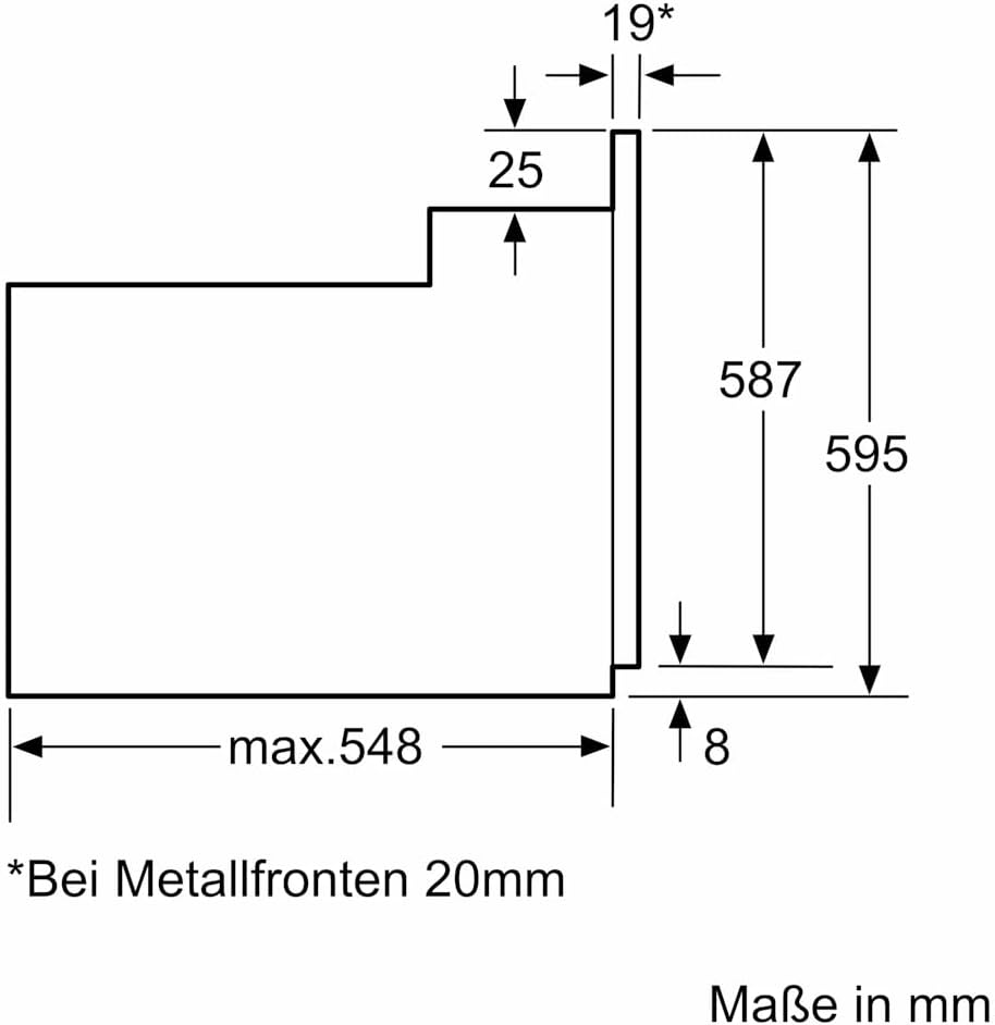 Manolya Bosch Backofen Elektro HBF010BA1 schwarz