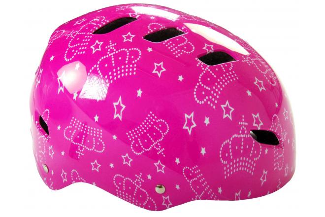 Volare Fahrrad/Skate Helm Rosa - Authentischer Stil und optimale Funktionen für sportliche Skater! Kopfumfang 55-57 cm, TÜV/GS geprüft