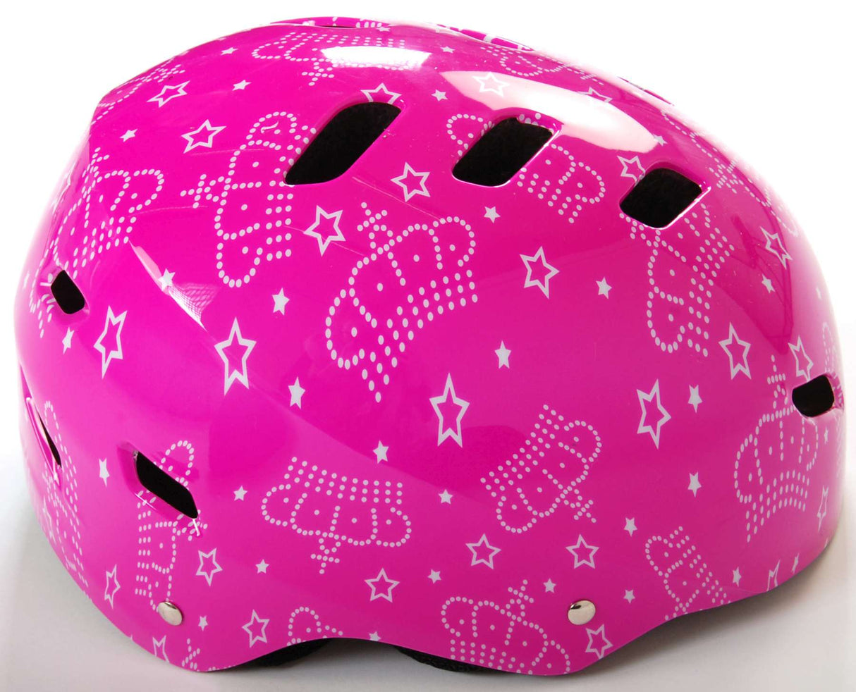 Volare Fahrrad/Skate Helm Rosa - Authentischer Stil und optimale Funktionen für sportliche Skater! Kopfumfang 55-57 cm, TÜV/GS geprüft