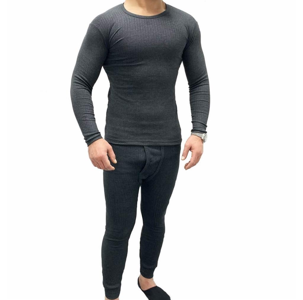 Thermo Unterhemd mit Thermo Unterhose aus Baumwolle