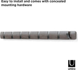 Umbra Hook 8 Flip Grau/Zinnfarben Hinweis auf das enthaltene Montagematerial