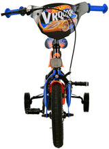 Volare Hot Wheels Kinderfahrrad für Jungen - 12 Zoll in Schwarz, Orange und Blau