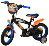 Volare Hot Wheels Kinderfahrrad für Jungen - 12 Zoll in Schwarz, Orange und Blau