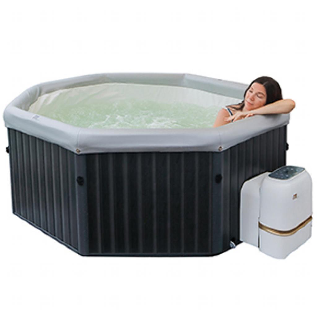 MSpa PureHaven aufblasbarer Whirlpool TUSKANY 193x193x76 cm für 6 Personen selbstreinigend inkl. Filterkatuschen und Abdeckung Leergewicht 24 kg