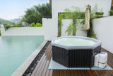 MSpa PureHaven aufblasbarer Whirlpool TUSKANY 193x193x76 cm für 6 Personen selbstreinigend inkl. Filterkatuschen und Abdeckung Leergewicht 24 kg