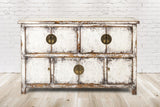 PureHaven Kommode 170x43x104 cm im Vintage Style aus Vollholz handgefertigt stilvolles Design Kieferholz standsicher und stabil