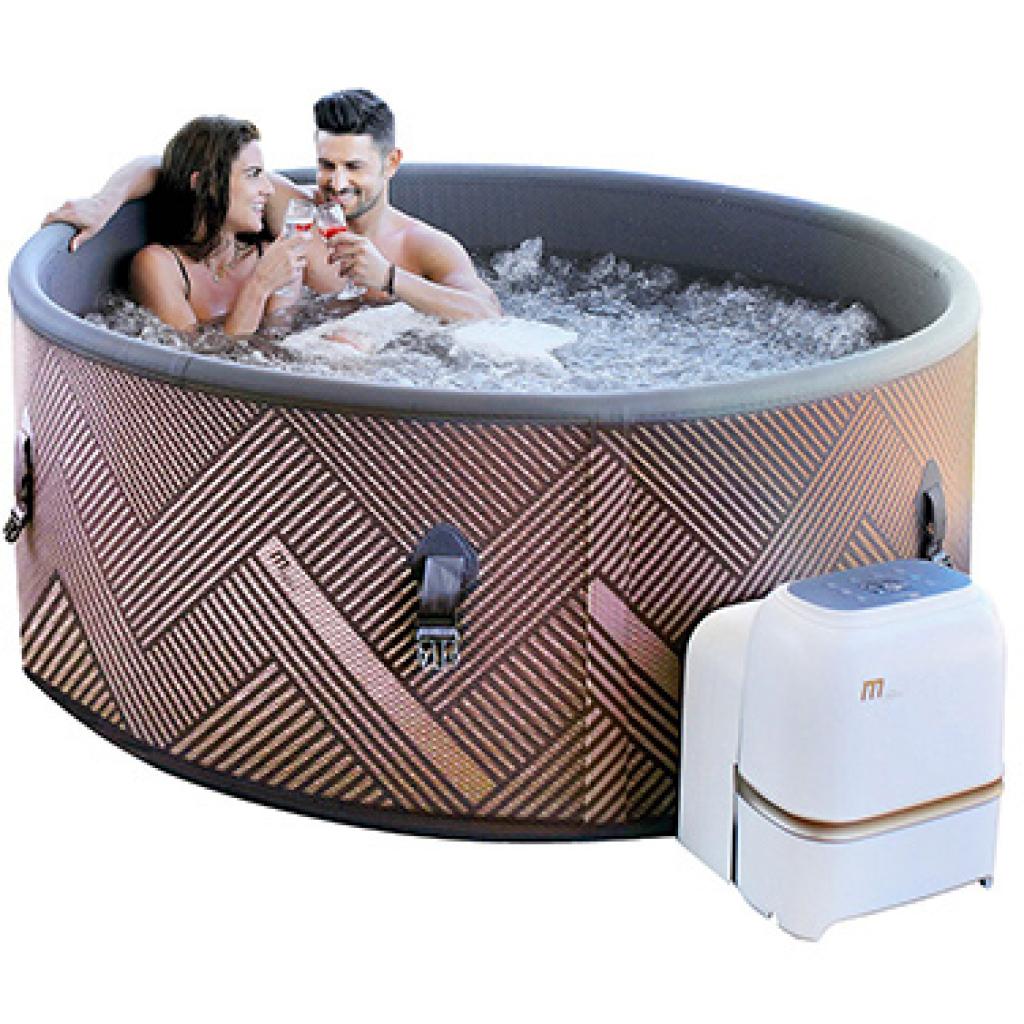 MSpa PureHaven aufblasbarer Whirlpool 173x173x70 cm für 6 Personen selbstreinigend inkl. Filterkatuschen und Abdeckung Leergewicht 38 kg