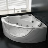 PureHaven Whirlpool 150x150 cm elegantes Design Heizung Lichttherapie Soundsystem Reinigungsprogramm Bluetooth-Soundsystem