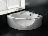 PureHaven Whirlpool 150x150 cm elegantes Design Heizung Lichttherapie Soundsystem Reinigungsprogramm Bluetooth-Soundsystem