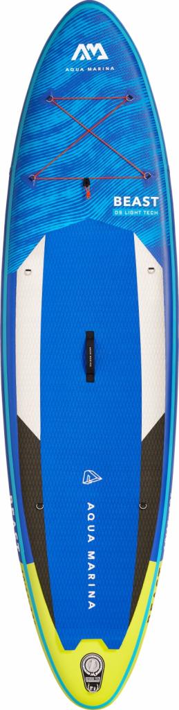 Aqua Marina SUP Board 320x81cm mit Reißverschlussrucksack Double Action-Pumpe LIQUID AIR V1 Paddel Einschub-Mittelfinne Sicherheitsleine Blau
