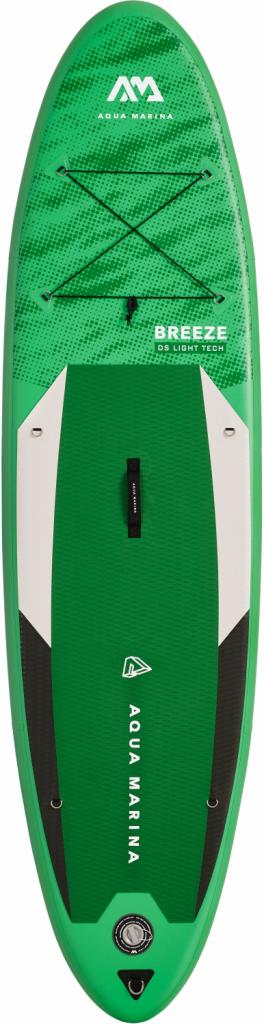 Aqua Marina All-Around SUP Board 300x76cm mit Reißverschlussrucksack Double Action-Pumpe LIQUID AIR Paddel Einschub-Mittelfinne Sicherheitsleine Grün
