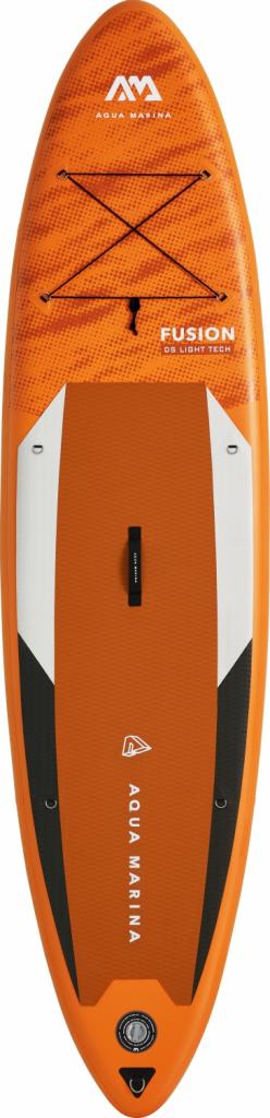 Aqua Marina All-Around SUP Board 330x81cm Reißverschlussrucksack Double Action-Pumpe LIQUID AIR Paddel Einschub-Mittelfinne Sicherheitsleine Orange