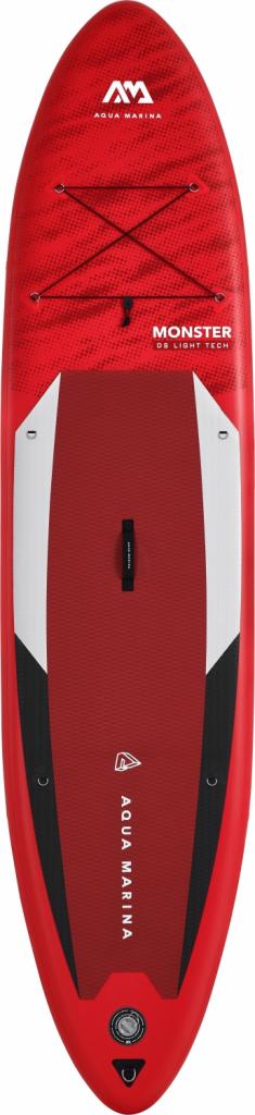 Aqua Marina All-Around SUP Board 366x84 cm mit Reißverschlussrucksack Double Action-Pumpe LIQUID AIR Paddel Einschub-Mittelfinne Sicherheitsleine Rot