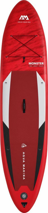 Aqua Marina All-Around SUP Board 366x84 cm mit Reißverschlussrucksack Double Action-Pumpe LIQUID AIR Paddel Einschub-Mittelfinne Sicherheitsleine Rot
