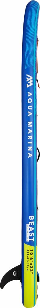 Aqua Marina SUP Board 320x81cm mit Reißverschlussrucksack Double Action-Pumpe LIQUID AIR V1 Paddel Einschub-Mittelfinne Sicherheitsleine Blau