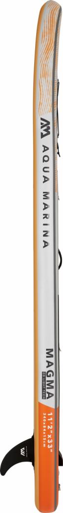 Aqua Marina All-Around SUP Board 340x84cm Reißverschlussrucksack Double Action-Pumpe LIQUID AIR Paddel Einschub-Mittelfinne Sicherheitsleine Orange