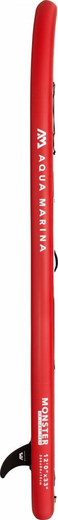 Aqua Marina All-Around SUP Board 366x84 cm mit Reißverschlussrucksack Double Action-Pumpe LIQUID AIR Paddel Einschub-Mittelfinne Sicherheitsleine Rot